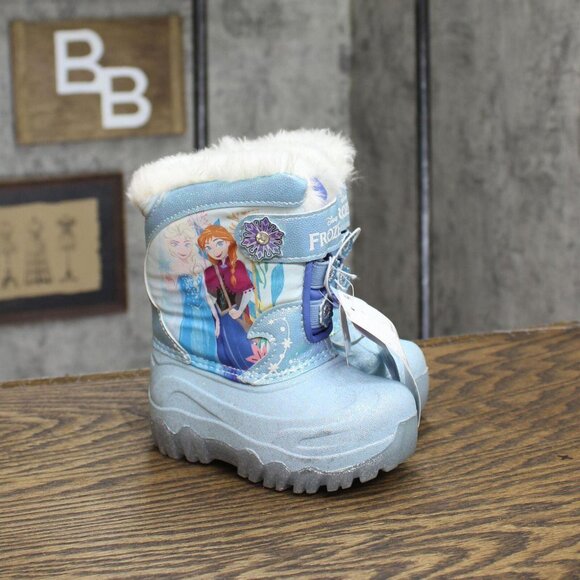 Frozen Toddler Girls Winter Boots 88236653 Blue 6T - Picture 1 of 7